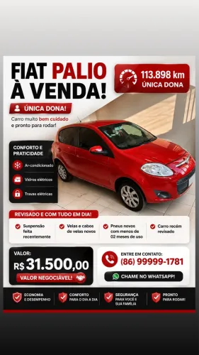 Fiat Palio Attractive 1.0 EVO Fire Flex 8V 5P 2012