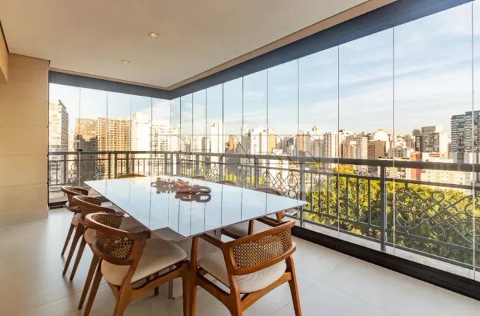 MOBILIADO PARA VENDA E LOCAÇÃO, COM 275M², 3 SUÍTES, 5 VAGAS, TOTAL LAZER - VILA OLIMPIA