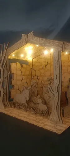 Miniatura Presépio em MDF