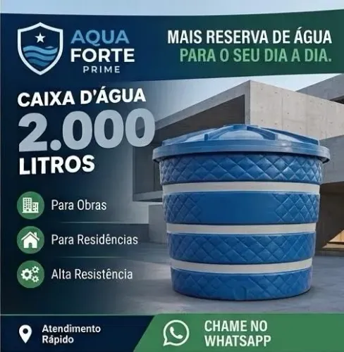 Caixa d'Água 2000L Direto da Fábrica - Montes Claros e Norte de Minas