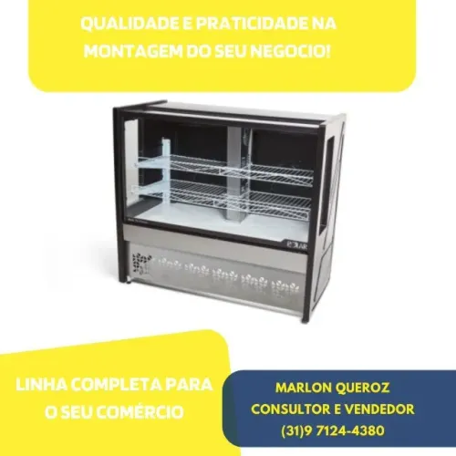 Balcão de Tortas 1,25M Polar Novo