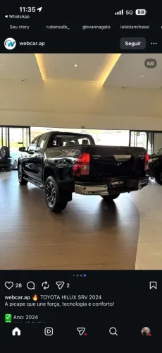 Toyota Hilux CD SRV 4X4 2.8 TDI Diesel Aut. 2024