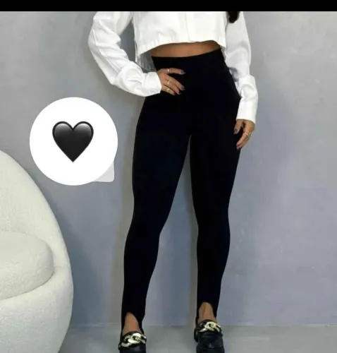 Legging com pezinho p , m, g e gg preta suplex flanelada