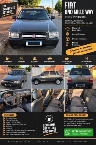 Fiat Uno Mille WAY Economy 1.0 F.flex 4P 2013