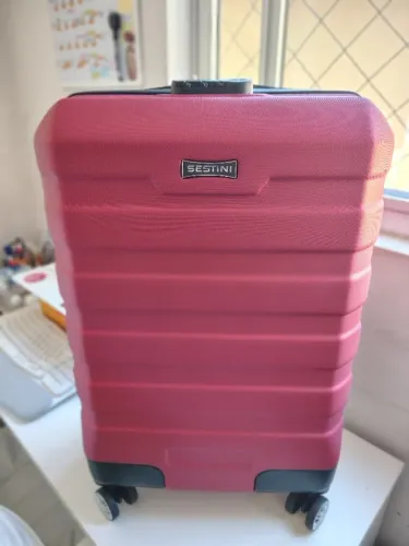 Mala de Viagem Bordo Nacional 360° Wheeless 1T Vermelho - SESTINI