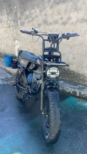 Bicicleta elétrica c63 60km autonomia, aceito troca em moto mais volta minha