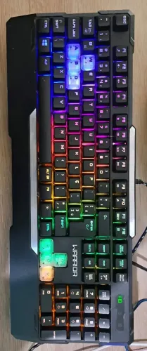 Teclado Gamer Warrior Rainbow LED