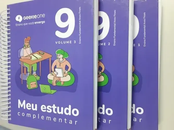 Livros geekieone 9 ano meu estudo complementar - 3 volumes novos
