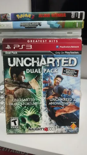 Jogo Ps3 - UNCHARTED Dual Pack - Original Completo