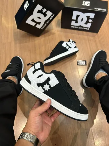 Tênis DC SHOES Streetwear Preto Masculino Luxo