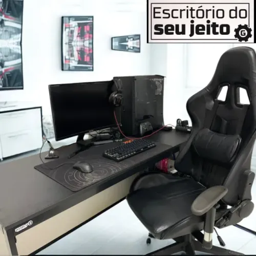 Mesa de Escritório Reforçada 1,5m NOVA Industrial Birô Multiuso Computador Notebook Estudo