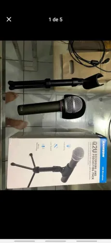 Microfone Samson Q2U USB/XLR - microfone profissional