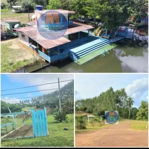 Casa às margens do rio Matapi AP.