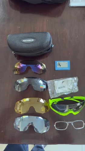 Óculos com 5 lentes para atletas!