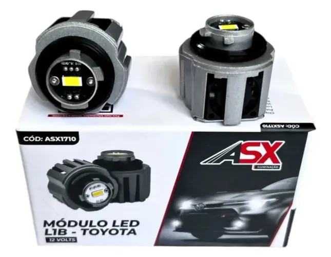 Par De Módulo Led L1b Toyota 12v 6000k 50w 5000 Lúmens Asx 