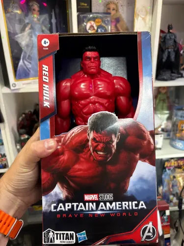 Action figure red hulk marvel Hasbro articulado 