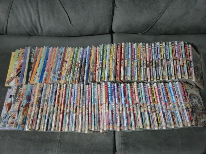 Coleção One Piece (1 ao 110, faltando só o 97 e o 98)
