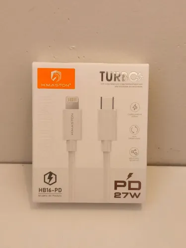 Cabo TURBO 27W Tipo C para iPhone Lightning 1 metro (HB17-PD)