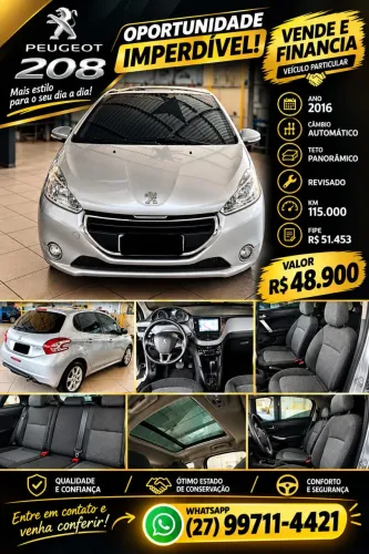 Peugeot 208 Allure 1.6 Flex 16V 5P Aut. 2016