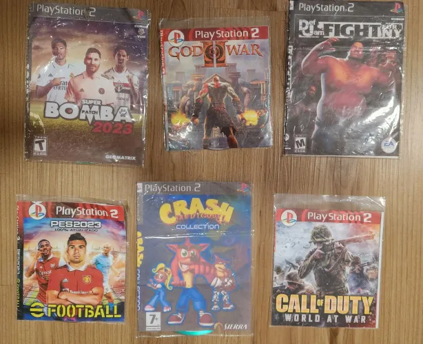 Kit 9 jogos para PS2 desbloqueado