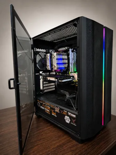 Pc Gamer Processador AM4 Ryzen 5 5600, Placa de vídeo RX 580 8GB e 16GB Memoria RAM