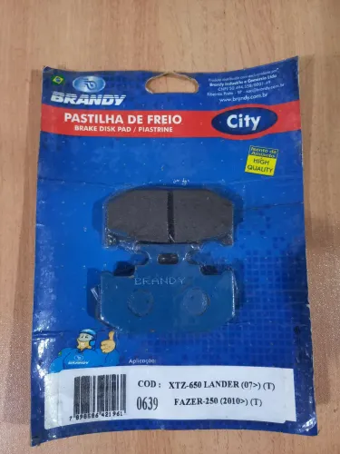 pastilha traseira yamaha lander