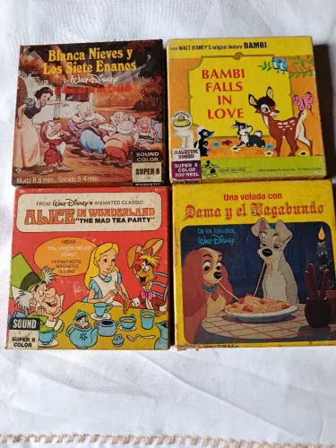 Filme super 8 desenhos kit 4