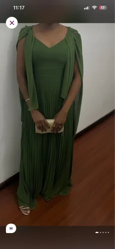 VESTIDO MADRINHA VERDE OLIVA