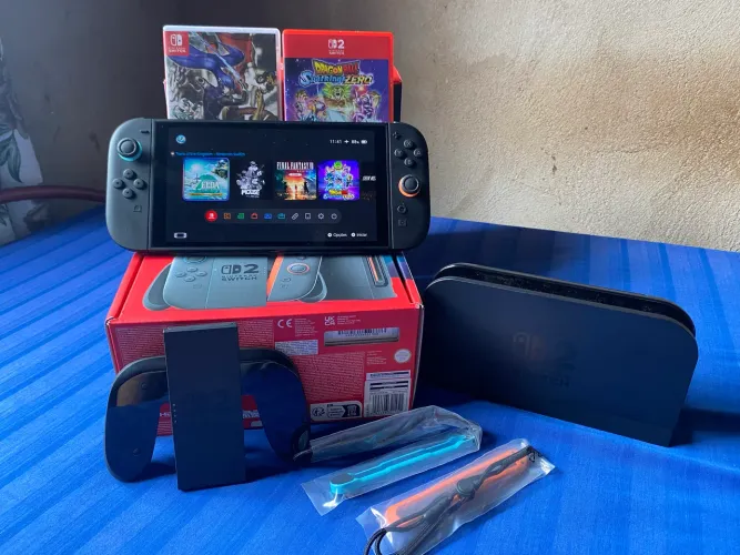 Nintendo switch 2 + 2 jogos físicos 