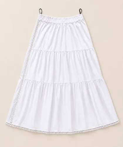 Saia longa indiana branca 40