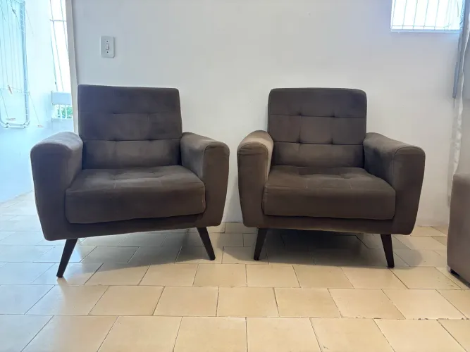 Poltronas acolchoadas