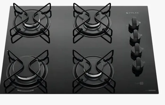 Cooktop a Gás Atlas 4 Bocas - NOVO e COM GARANTIA