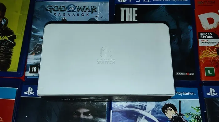 Dock de Nintendo switch oled branca