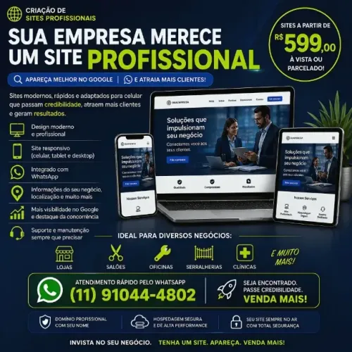 Sua empresa ainda não tem site?