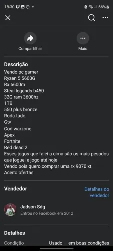 Pc gamer amd leia a descrição