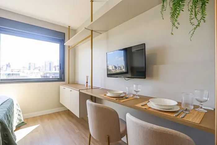 Loft Mobiliado de 30m² com Piscina e Academia na Casemiro de Abreu no bairro Bela Vista