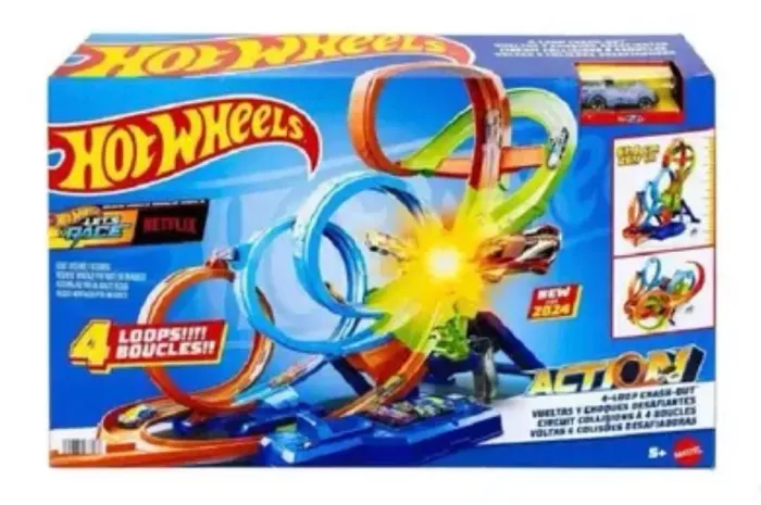 Pista de Corrida - Hot Wheels - Action - Voltas e Colisões Desafiadoras - Mattel