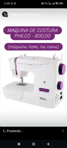 Máquina de costura Philco