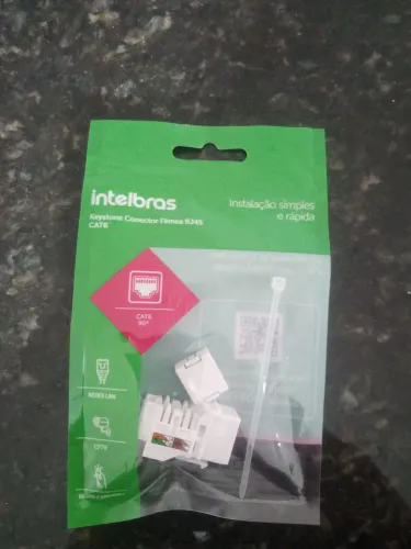 Conector fêmea RJ45 cat6( 22 unidades)