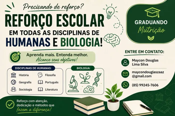 Reforço Escolar.