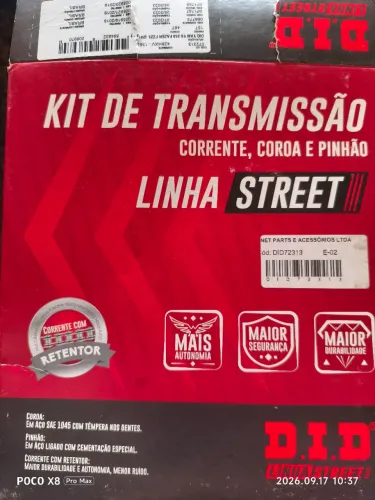 Kit relação // transmissão FZ25 // Fazer 250