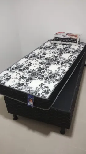 Cama solteiro espuma D28 _ Brinde travesseiro
