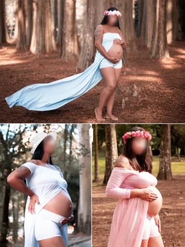 Lote Vestidos de Gestante para Ensaios Fotográficos + Acessórios