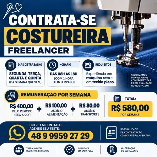Costureira urgente 