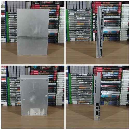 Ps2 slim prata ( leia a descrição )