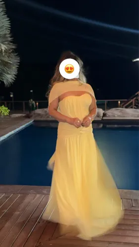 Vestido de festa Amarelo