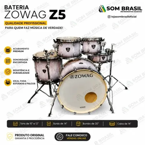 BATERIA ZOWAG Z5 DELUXE 10"/12"/14"/14"/20"