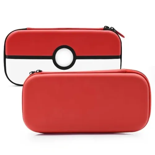 Estojo Nintendo Switch Armazenamento Case Capa Bag Proteção - Pokémon Vermelho Branco