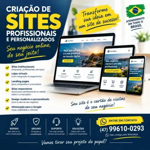 Precisa de um site profissional para seu negócio?