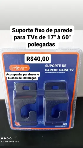 Suporte fixo de parede para TVs de 16" a 60" polegadas / MEGA OFERTA